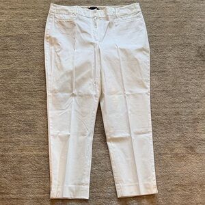 Talbots white cropped pants